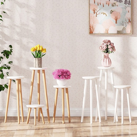 화이트 우드스툴 원목스툴의자 화장대 보조 둥근 스튤 빈티지 미니 낮은 원형 통나무스툴