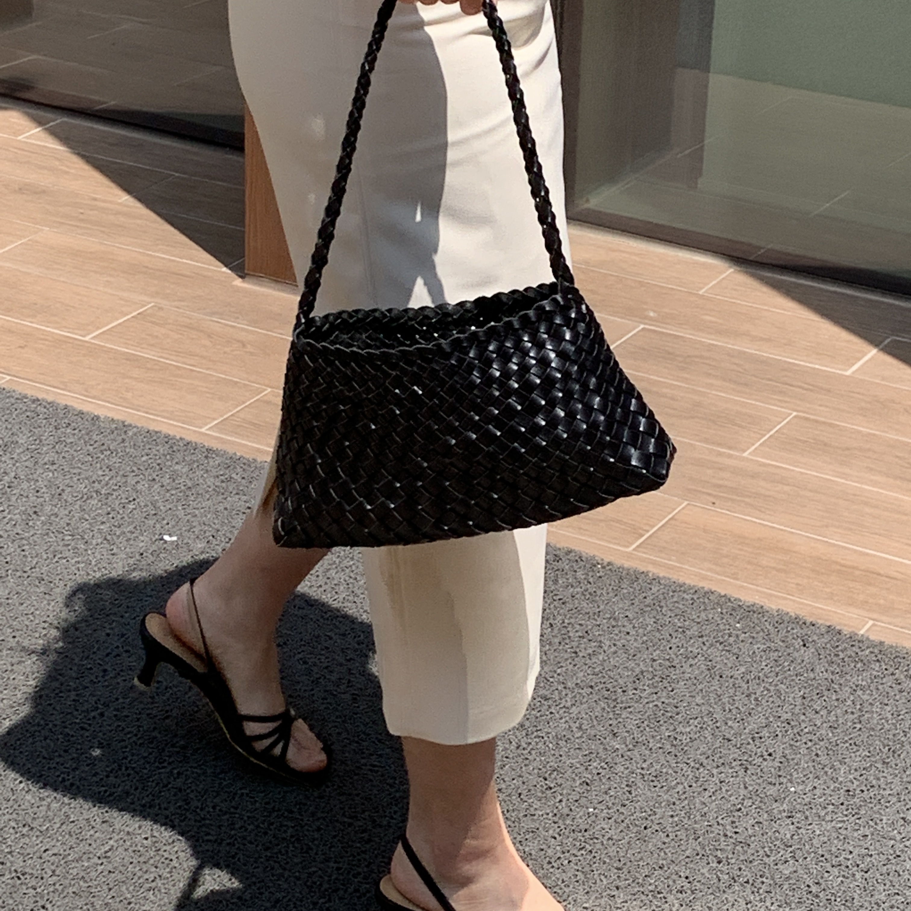 드래곤백 미니토트 소가죽라탄