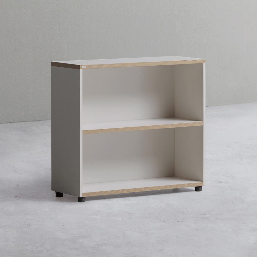 데스커 800폭 목제책장 오픈형 800x290x720mm, 2단, 화이트 - 상품 이미지