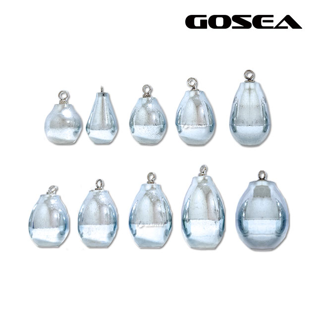 GOSEA 회전 물방울 봉돌 친환경 강철 고리 추 물방울추 싱커 8호 - 상세 이미지 2