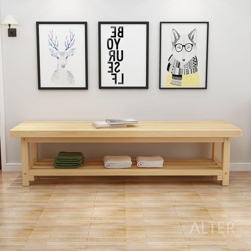 사우나 긴의자 나무 벤치 락커룸 우드 찜질방 100x35x40cm 2단 - 상세 이미지 2