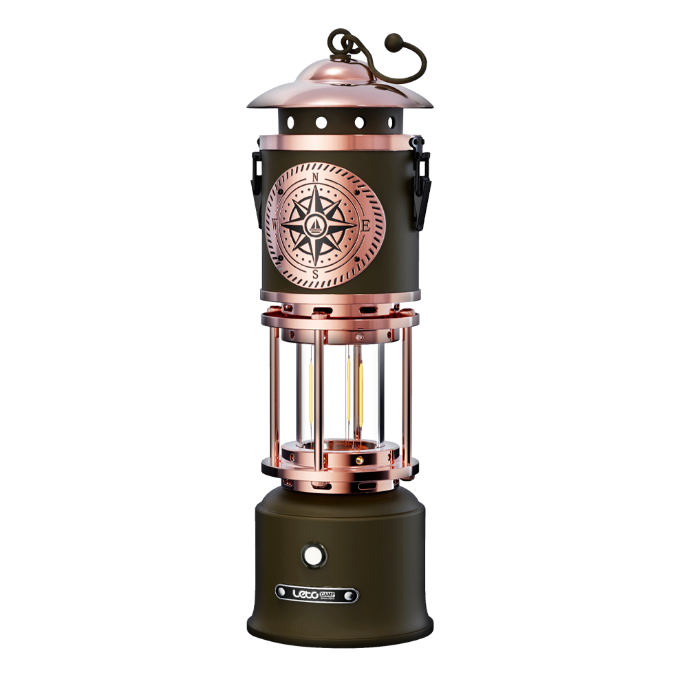 레토 캠핑랜턴 감성 황동 LED 광부랜턴 캠핑조명 LPL-MW11