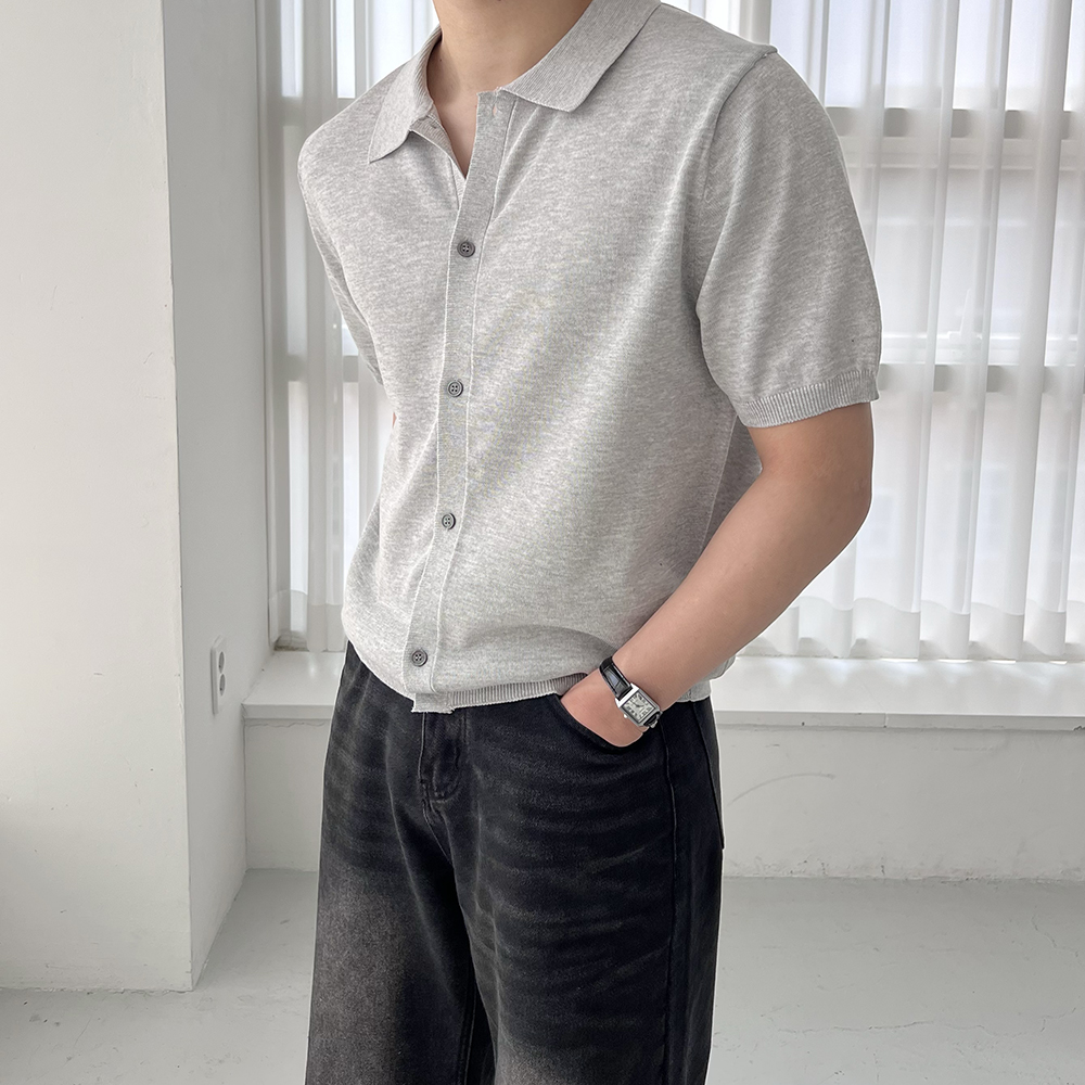 남자반팔가디건 남자여름가디건 - 메인 이미지