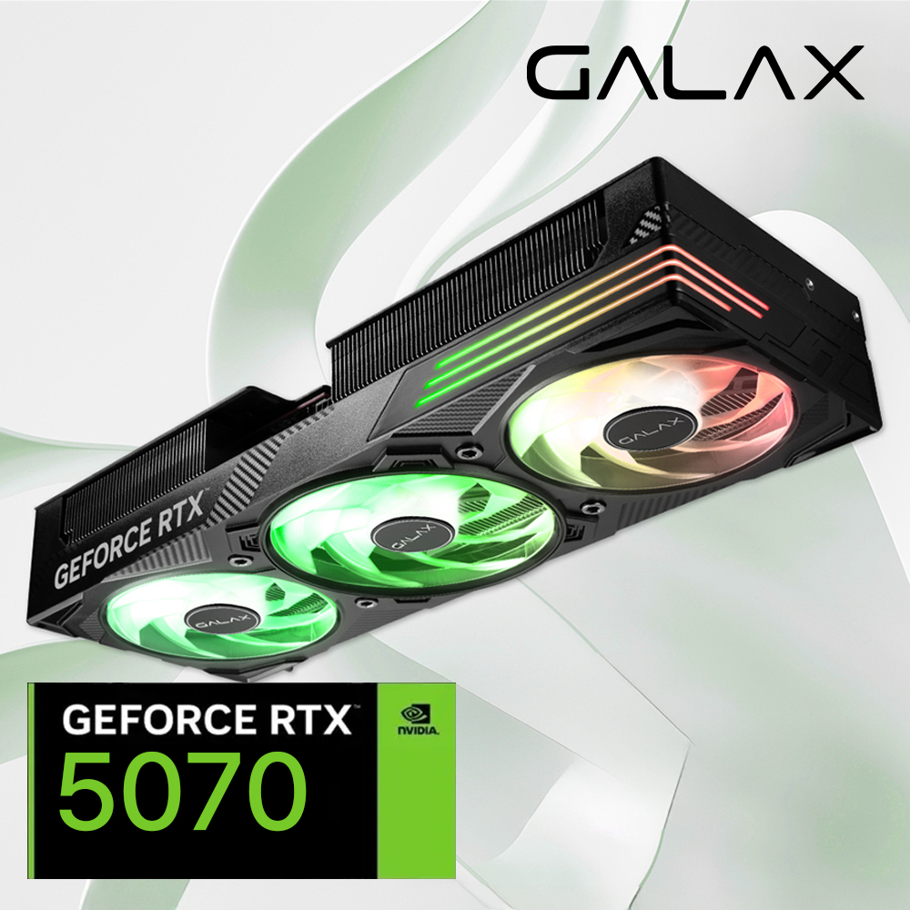 갤럭시 RTX5070 그래픽카드 EX GAMER OC D7 12GB  블랙