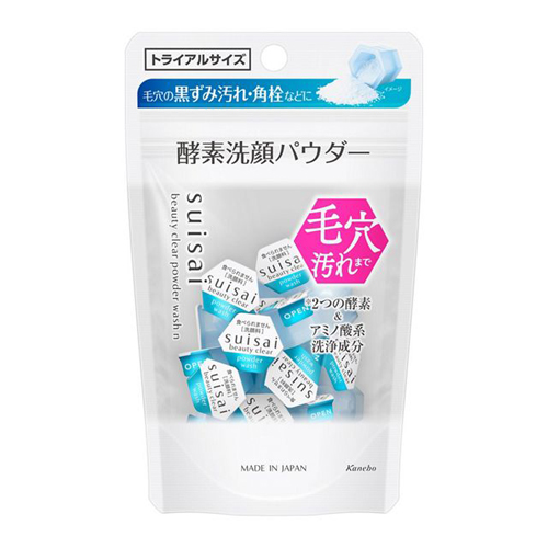 수이사이 뷰티 클리어 파우더 워시N 파우치 0.4g 15개입 - 상품 이미지