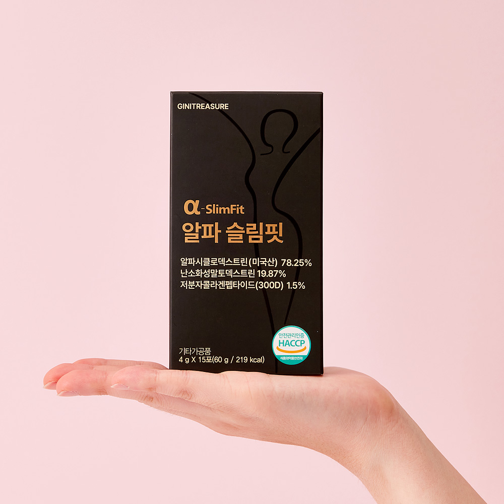 지니트레저 알파CD 3130mg 알파슬림핏 알파시클로덱스트린 제로파우더 15포, 3개