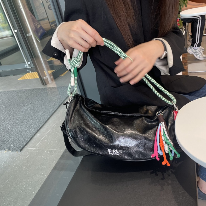 반달 여행용 크로스백 보부상 가벼운 도난방지 유럽여행가방 슬링백 크로와상 나일론 미니 사진 3