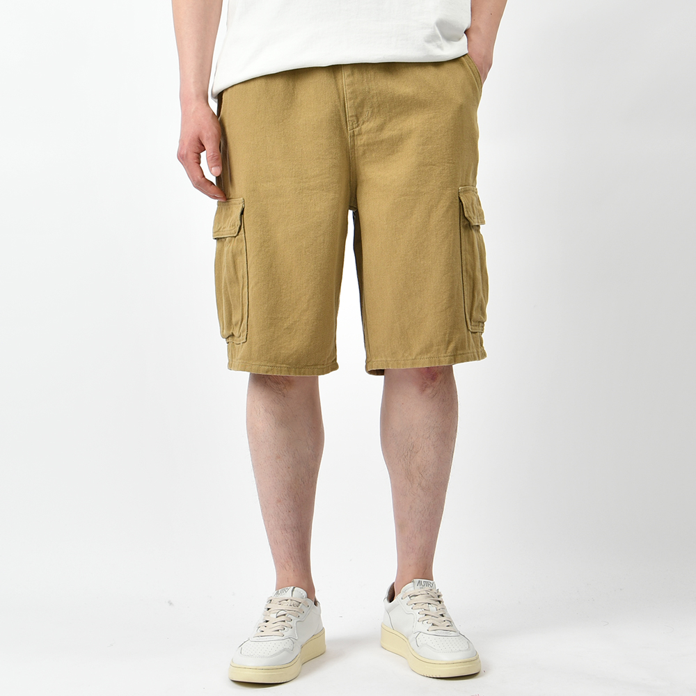 남자반바지 버뮤다팬츠 와이드 면 카고바지 여름 밴딩 6부팬츠 - 상세 이미지 3
