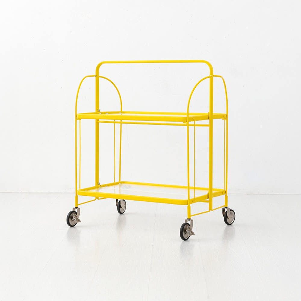 심플리 투명 접이식 트롤리 웨이브 스토퍼형 옐로우 5612.3749