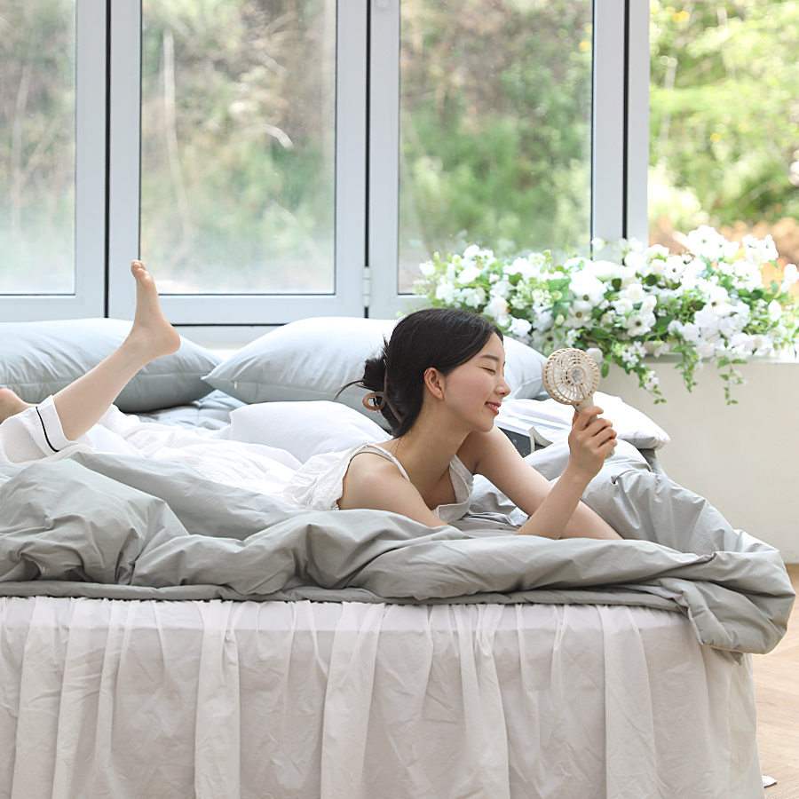 냉감이불 고밀도 순면60수 모달냉감 클린코튼 옥수수솜 여름 차렵이불