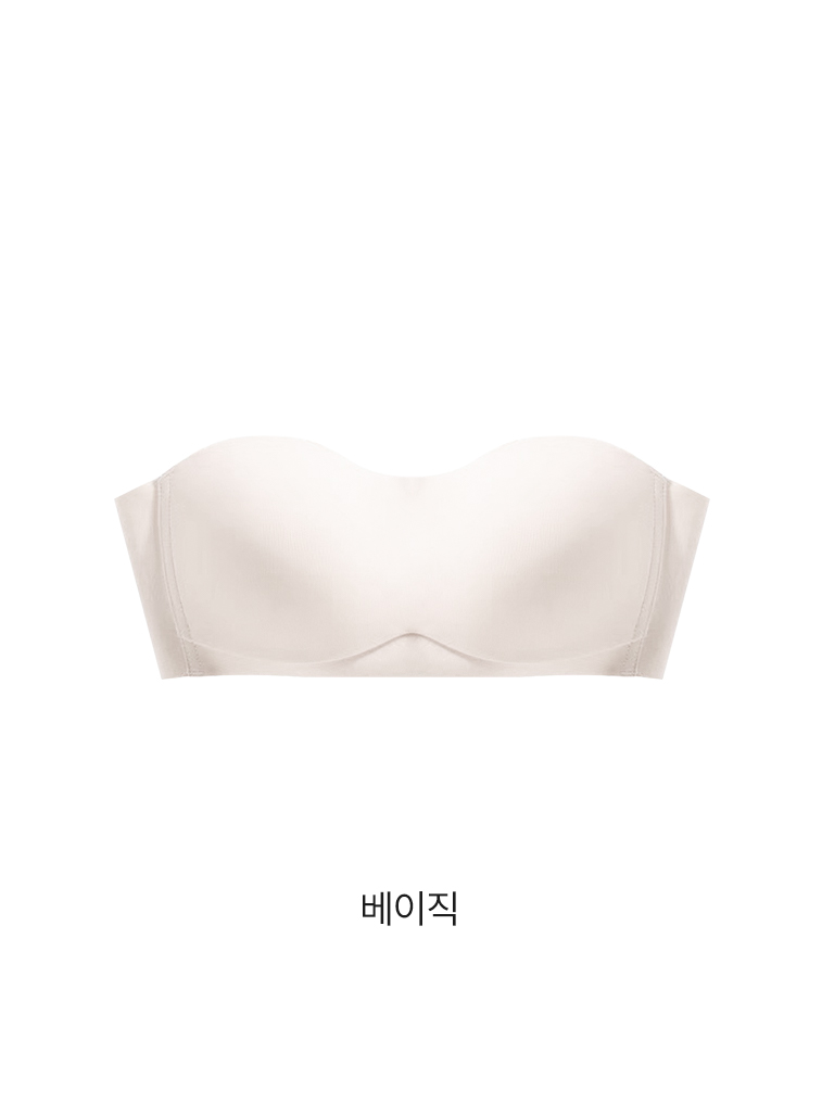 뮤이 착붙 오프숄더 브라 끈없는 브라 여름브라 - 상세 이미지 5