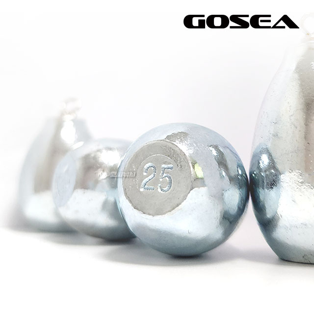 GOSEA 회전 물방울 봉돌 친환경 강철 고리 추 물방울추 싱커 8호 - 상세 이미지 5