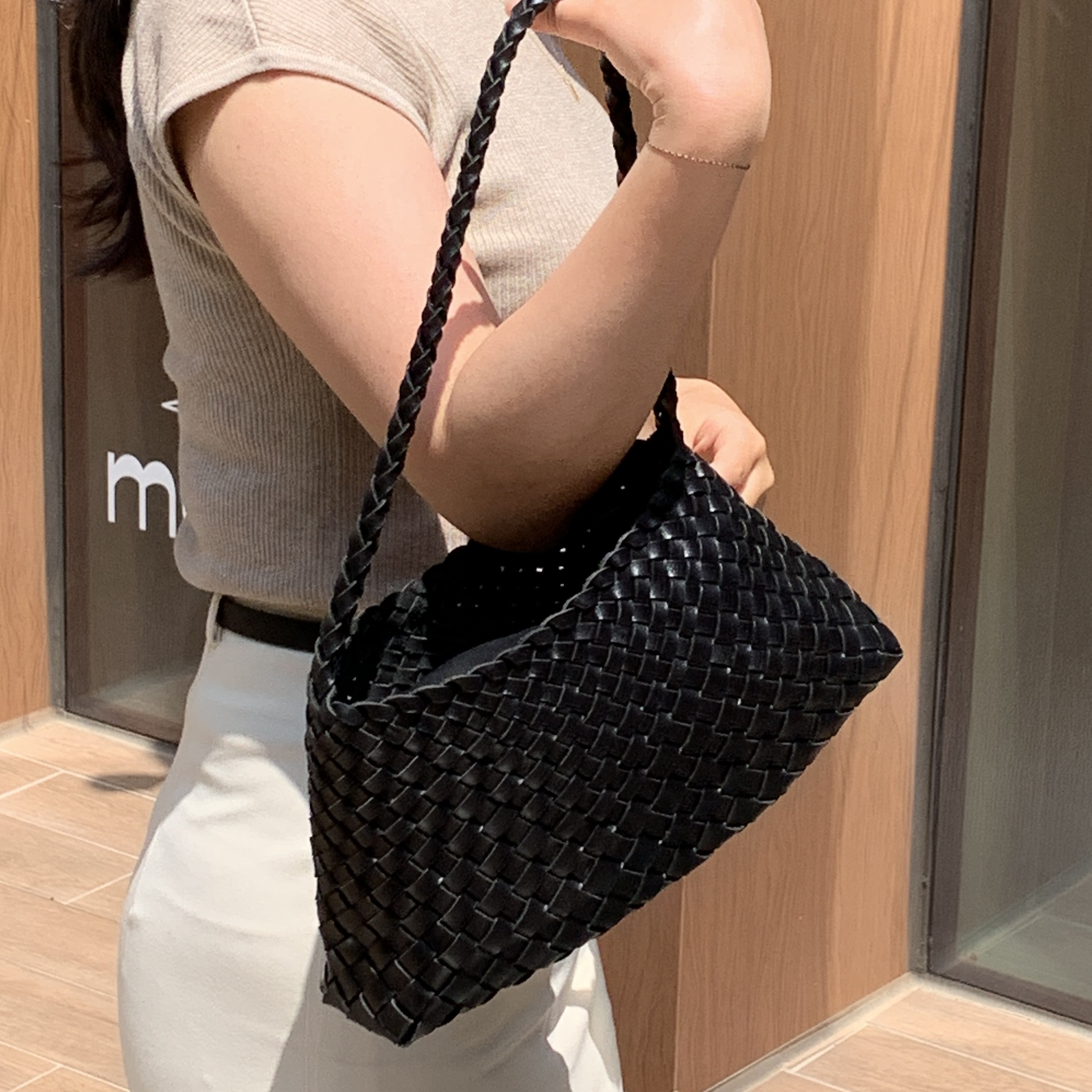 드래곤백 미니토트 소가죽라탄