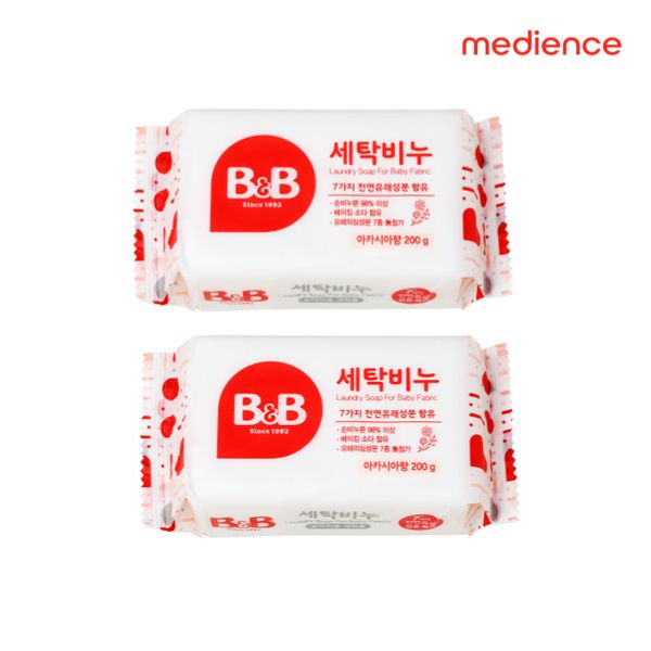 [비앤비]비앤비 세탁비누 아카시아향 200g 2개입 : 보리보리mall