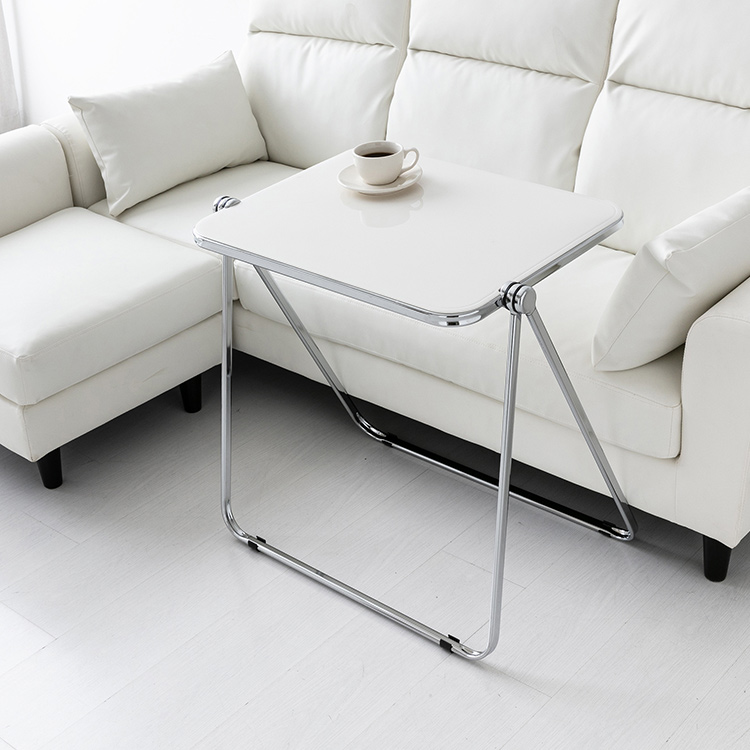 RUDAN 투명접이식테이블 아이보리 7725.3748