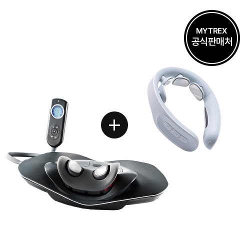 마이트렉스 MEDI NECK+Dr.HEAT NECK 경추 온열 마사지기 목 안마기 견인 ems 세트