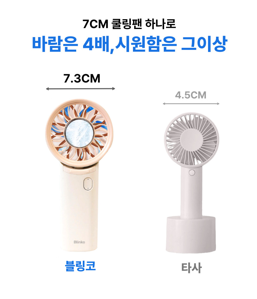 냉각손선풍기 충전용 휴대용선풍기 초미니 초소형 손풍기