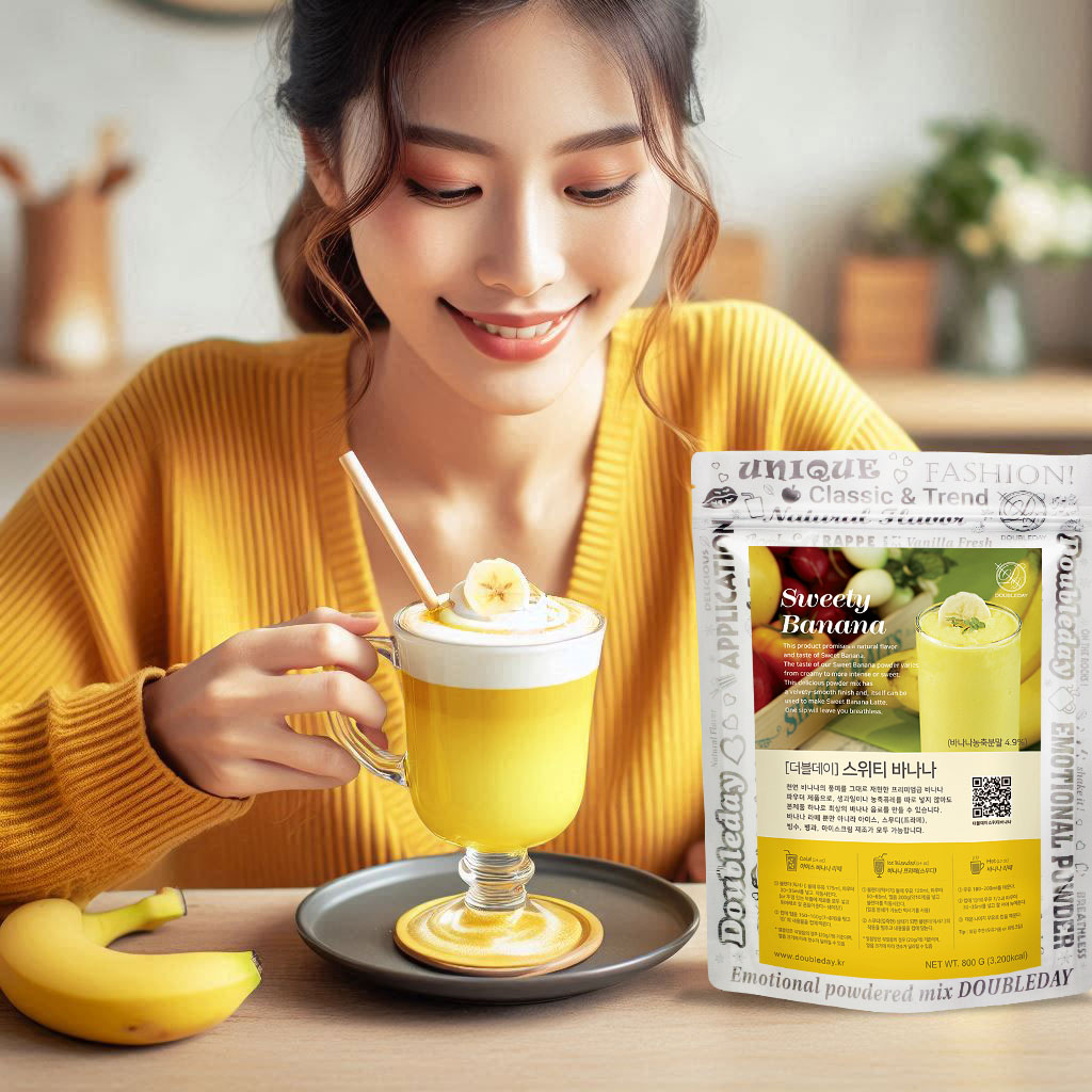 [오늘출발] 더블데이 스위티 바나나 라떼 스무디 파우더 분말 베이스 800g, 1개 - 상세 이미지 3