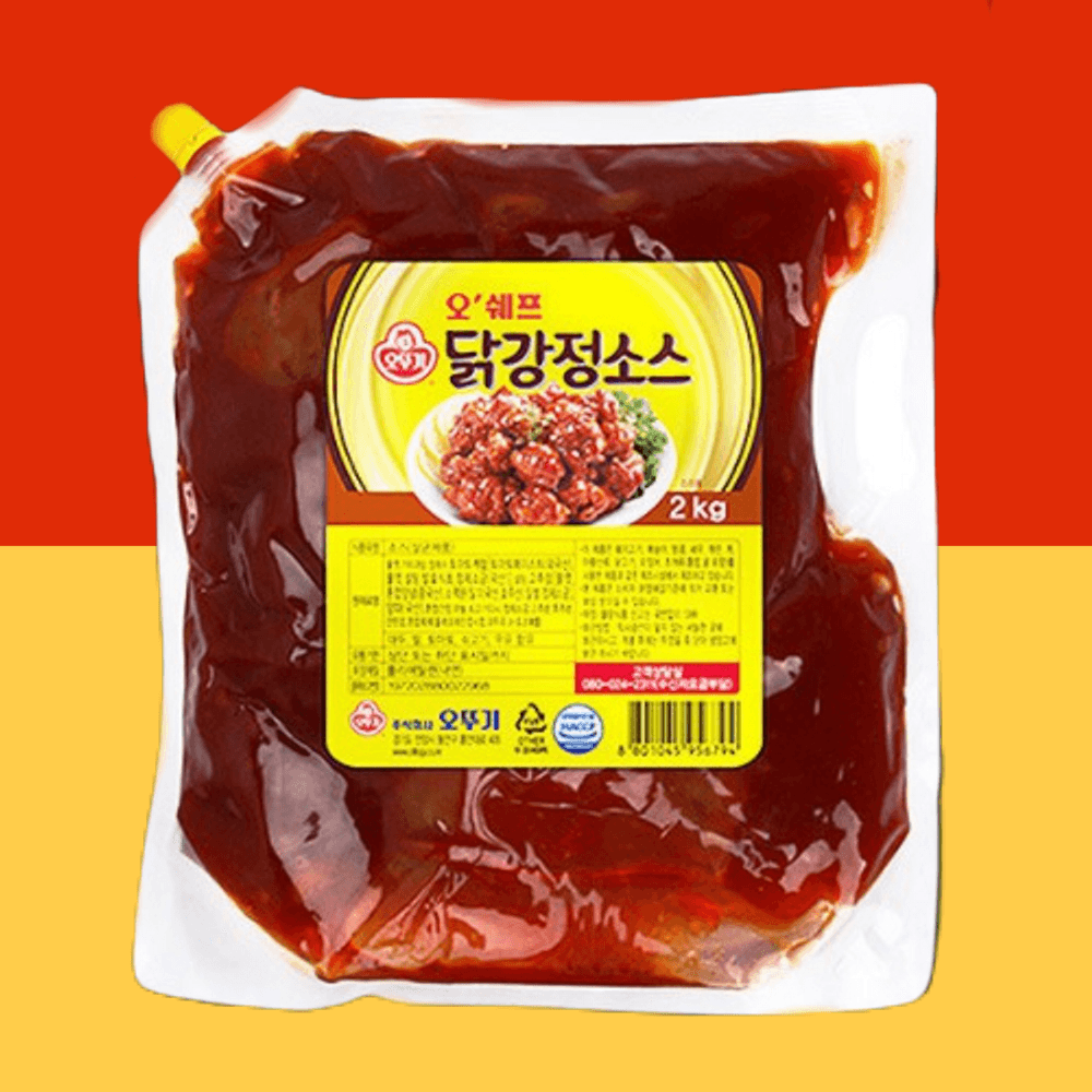 오뚜기 닭강정 소스 달콤한 2kg 2개 : 채스토어