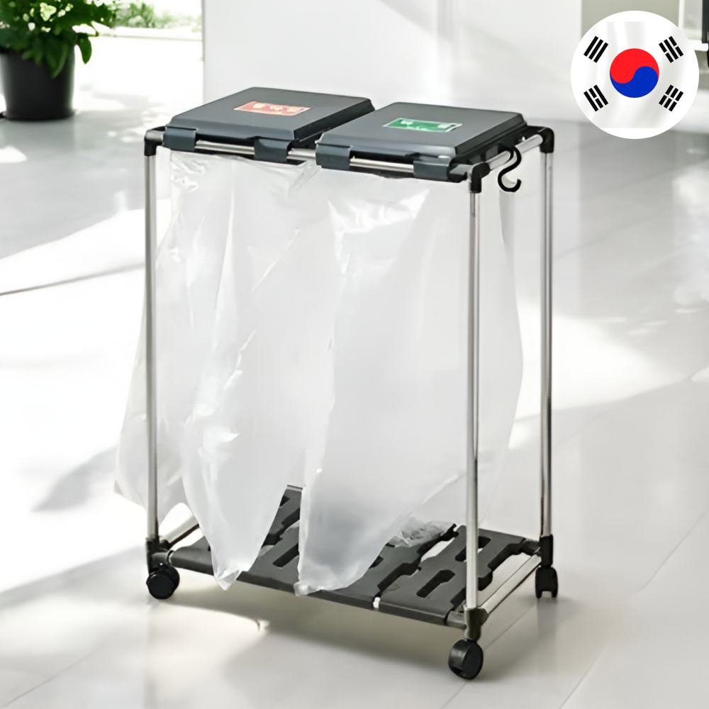 쓰레기분리배출 50리터 재활용 분리 수거대 수거함 봉투 거치대