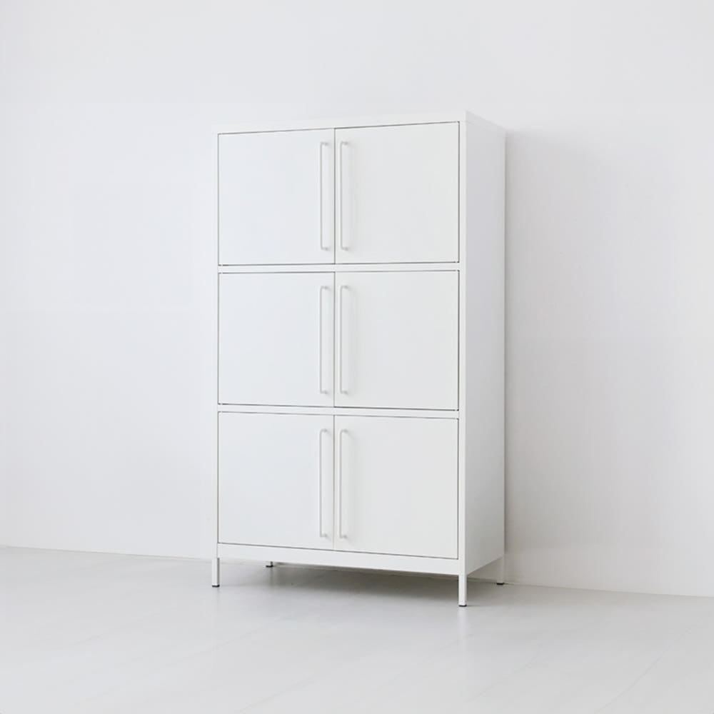 피도르 캐비넷 6문 수납장 9131600 915x455x1595mm, 3단, 다크그레이 7876.2629 이미지 7