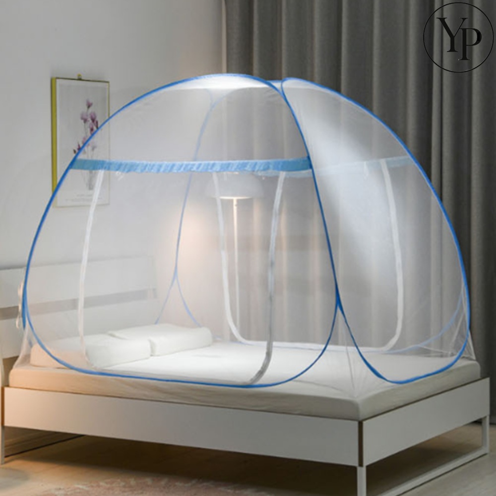 원터치 1인용 사각 모기장 방충문 텐트형 침대용 자취방 유아모기망