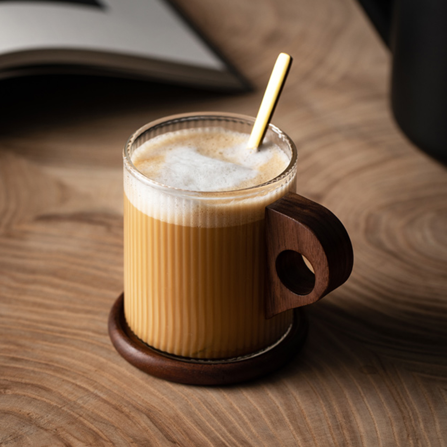 내열유리컵 유리잔 글라스 예쁜 용품 드립우드컵 홈카페 차그루