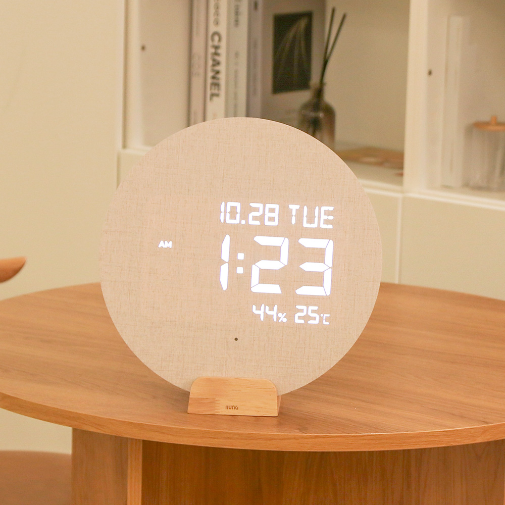 아이정 선라이즈 무드등 LED 벽시계(L) 알람 디지털 감성 인테리어 시계