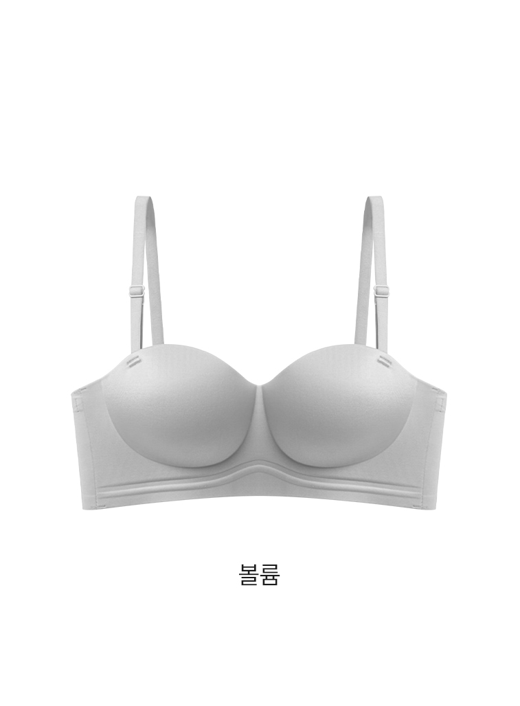 뮤이 착붙 오프숄더 브라 끈없는 브라 여름브라 이미지 8