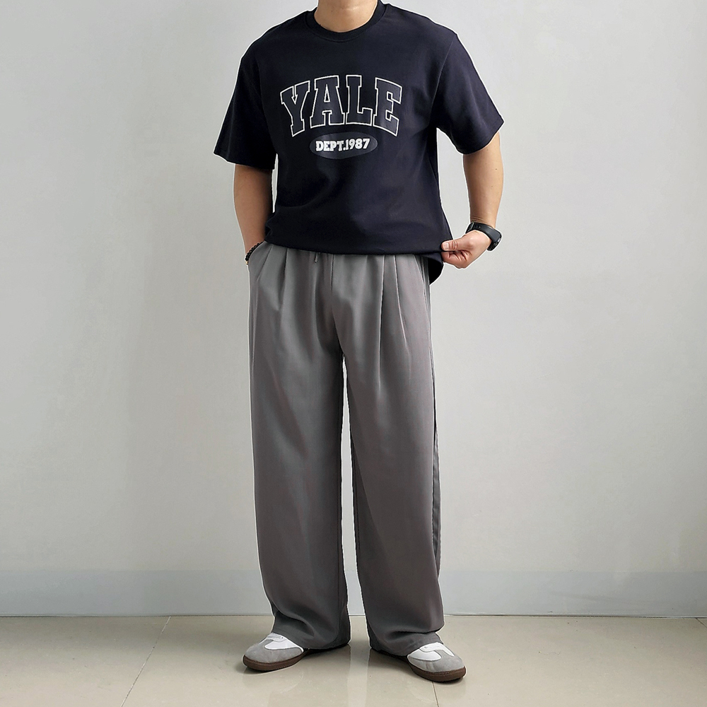 두꺼운반팔티 10수반팔티 흰색면티 이미지 8
