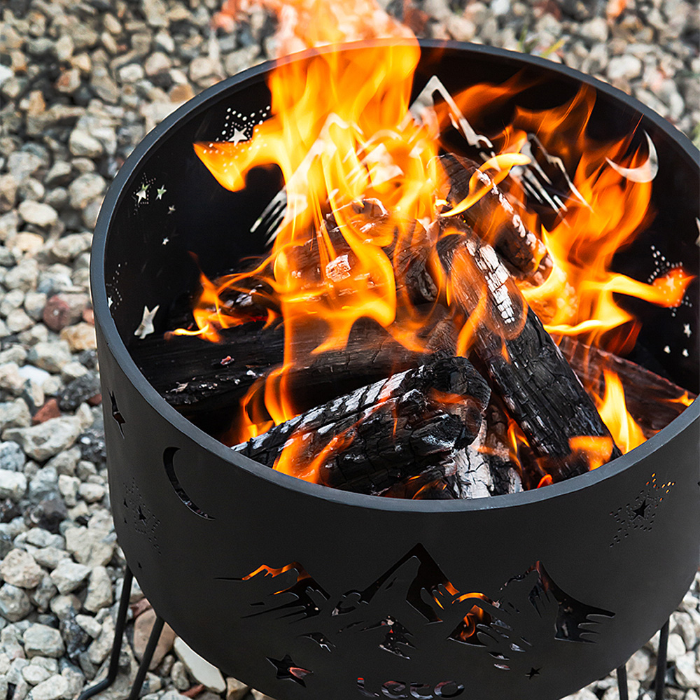 레토 감성 캠핑 화로대 불멍 접이식 화로 우드스토브 원통형 LCP-SB03