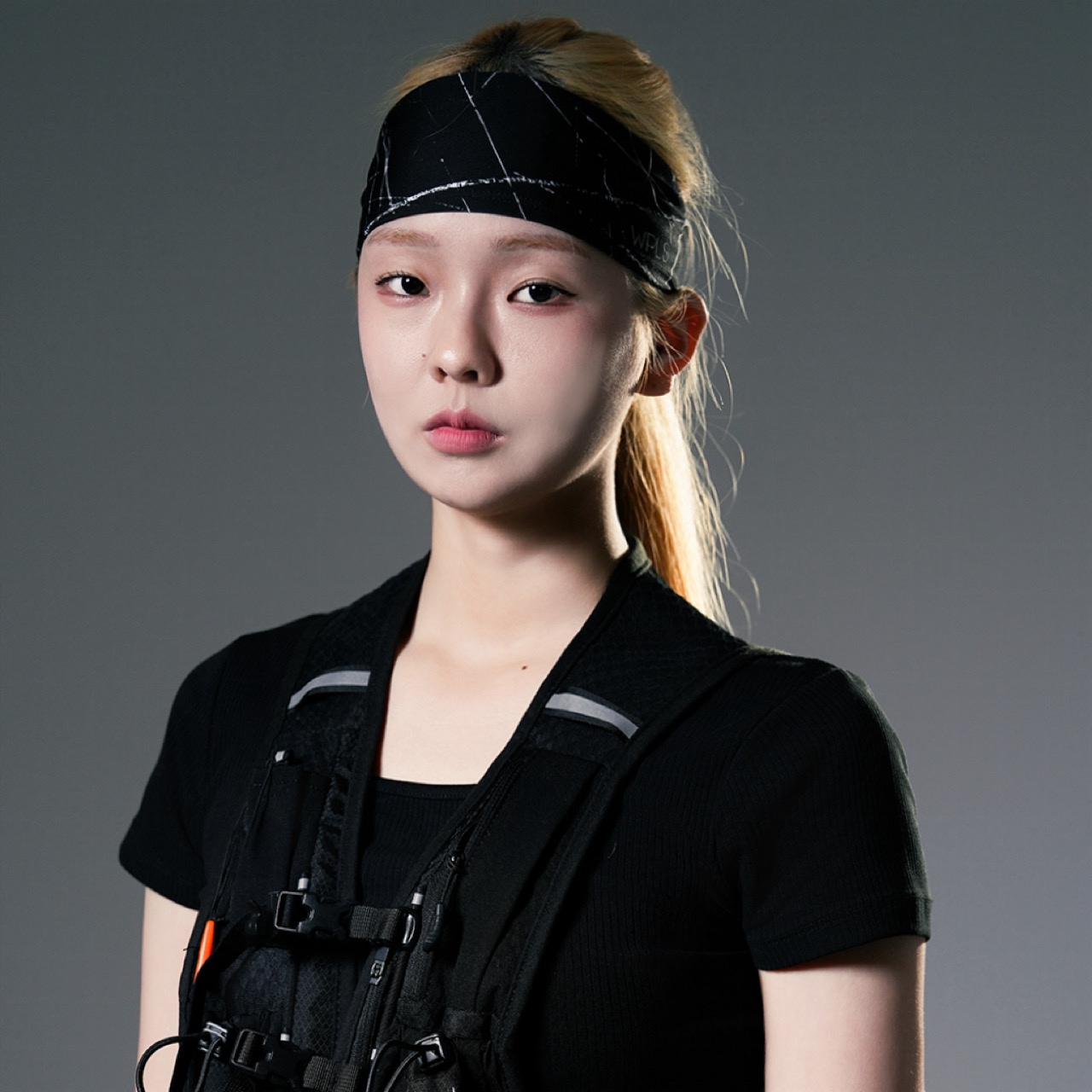 WPLS 위펄스 남자 여자 스포츠 운동 러닝 테니스 헤어밴드 블랙