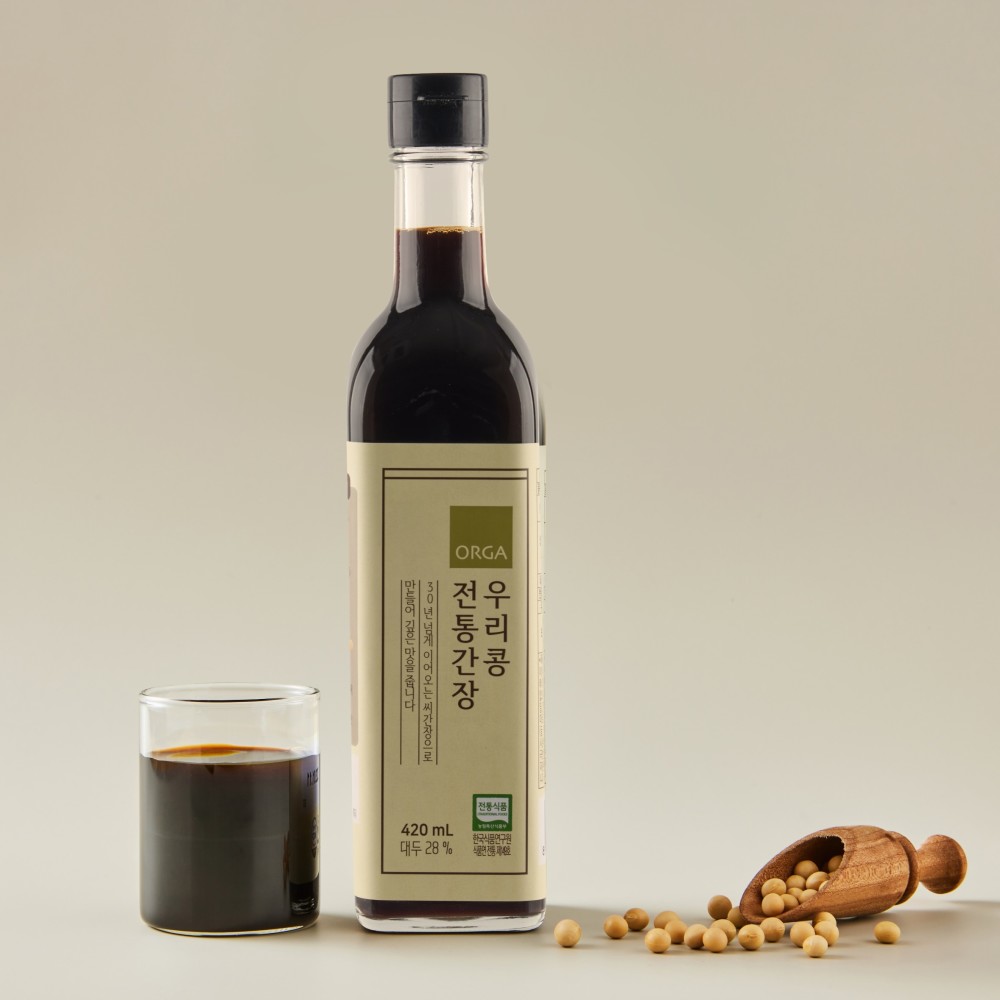 우리콩 전통간장 420ml/올가홀푸드 : 롯데백화점대전점