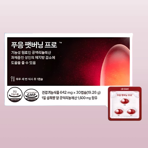 푸응 팻버닝 프로 푸웅 펫버닝 PRO 닥터블릿 30캡슐X4박스 - 상세 이미지 3