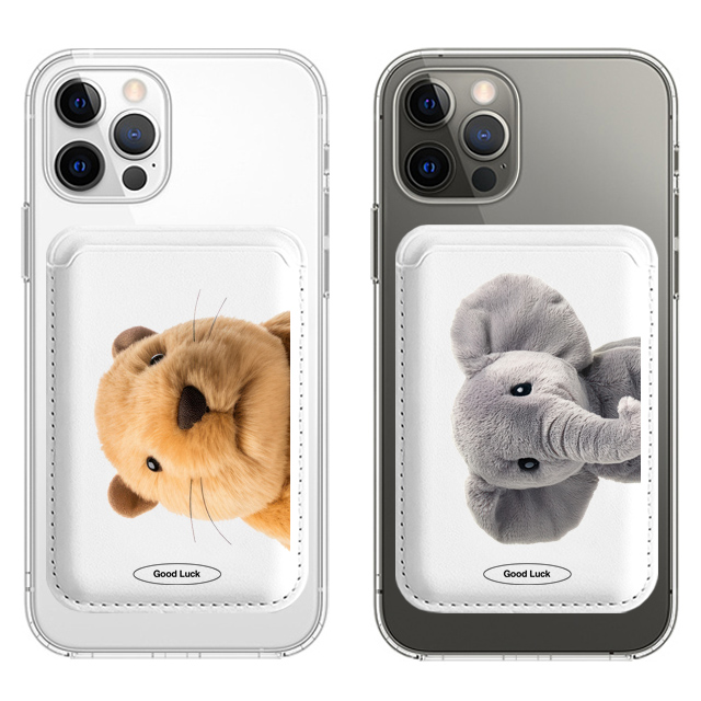 카피바라 코끼리 인형 맥세이프 카드지갑