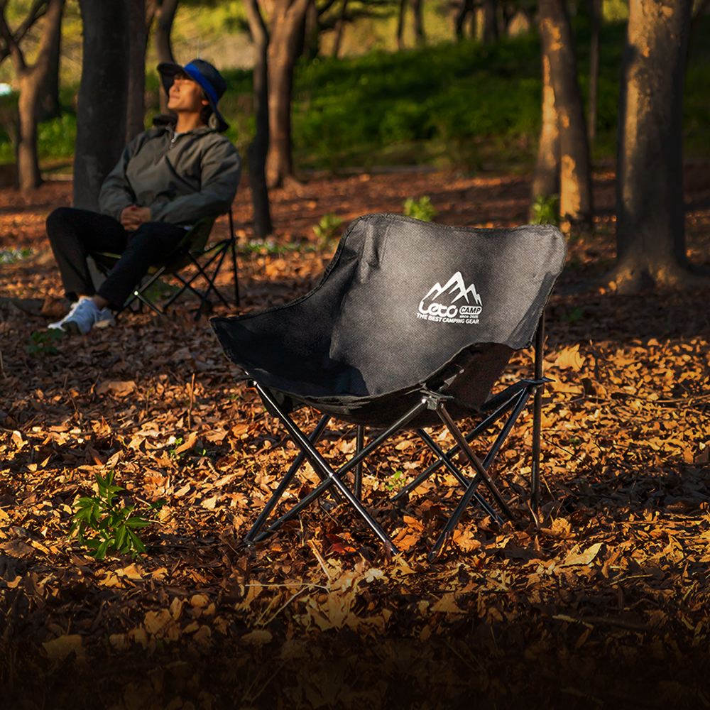 레토 경량 접이식 캠핑의자 넓은 와이드형 컴포트 체어 LCP-CL04, 카키, 1개