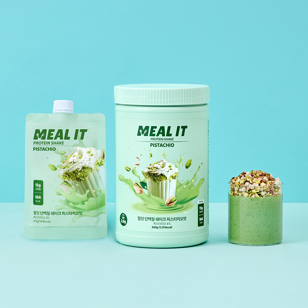 밀잇 식단관리 단백질 쉐이크 대용량 피스타치오, 560g, 1개