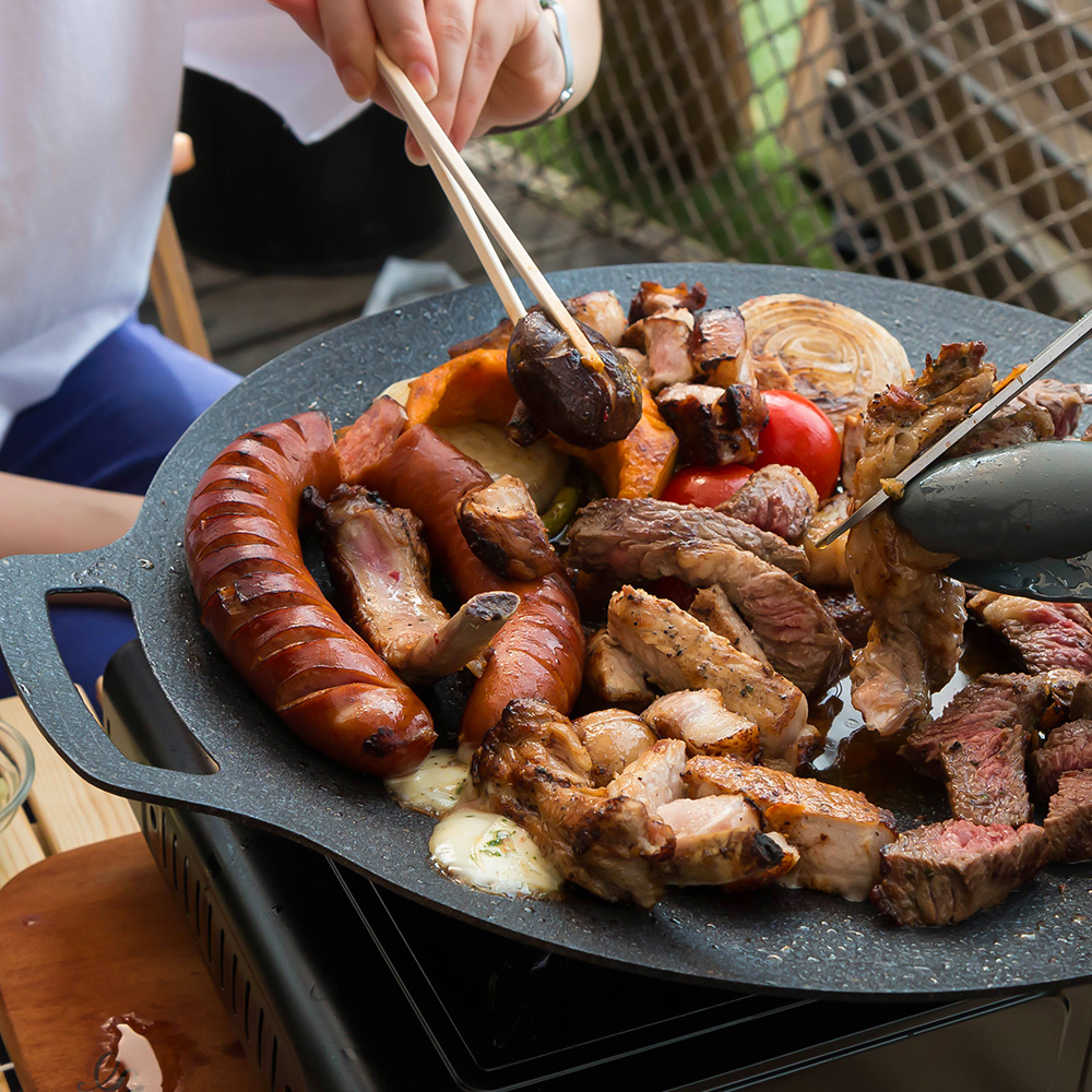 레토 캠핑 그리들 그릴 팬 인덕션 겸용 LCP-GI01