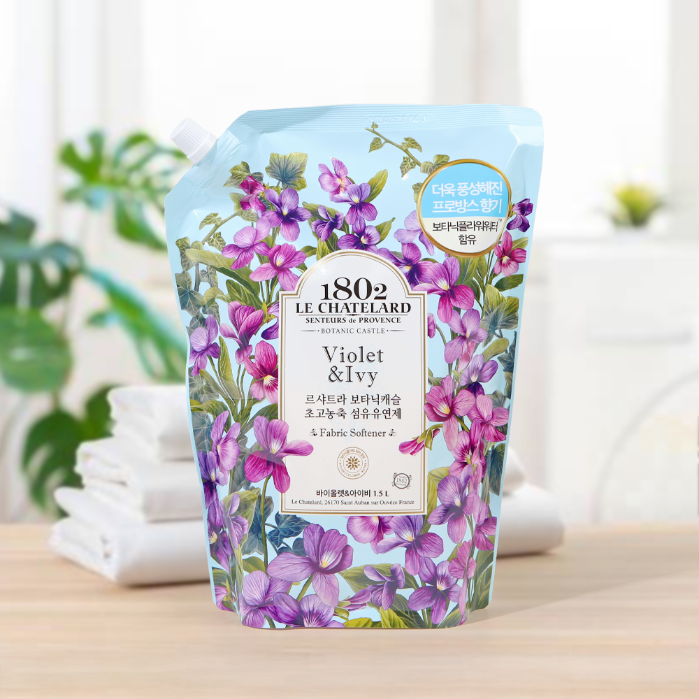 르샤트라 보타닉 고농축 섬유유연제 바이올렛 아이비 1.5L 리필
