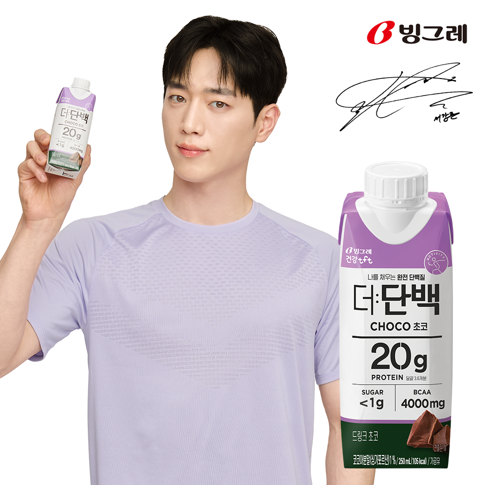 빙그레 더단백 초코맛 250ml 18팩 단백질 음료