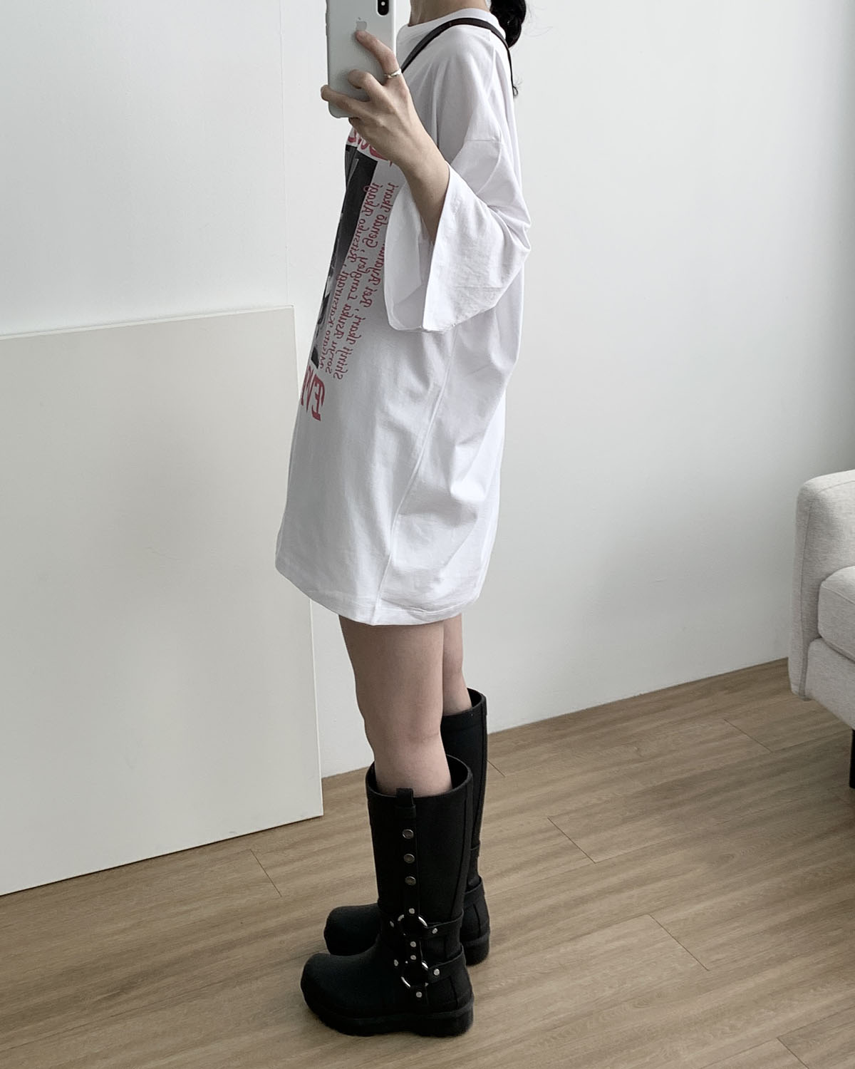 아웃핏 플로 팬츠 밴딩 자수 레이스 반바지 A라인 쇼츠 (화이트) 이미지 7
