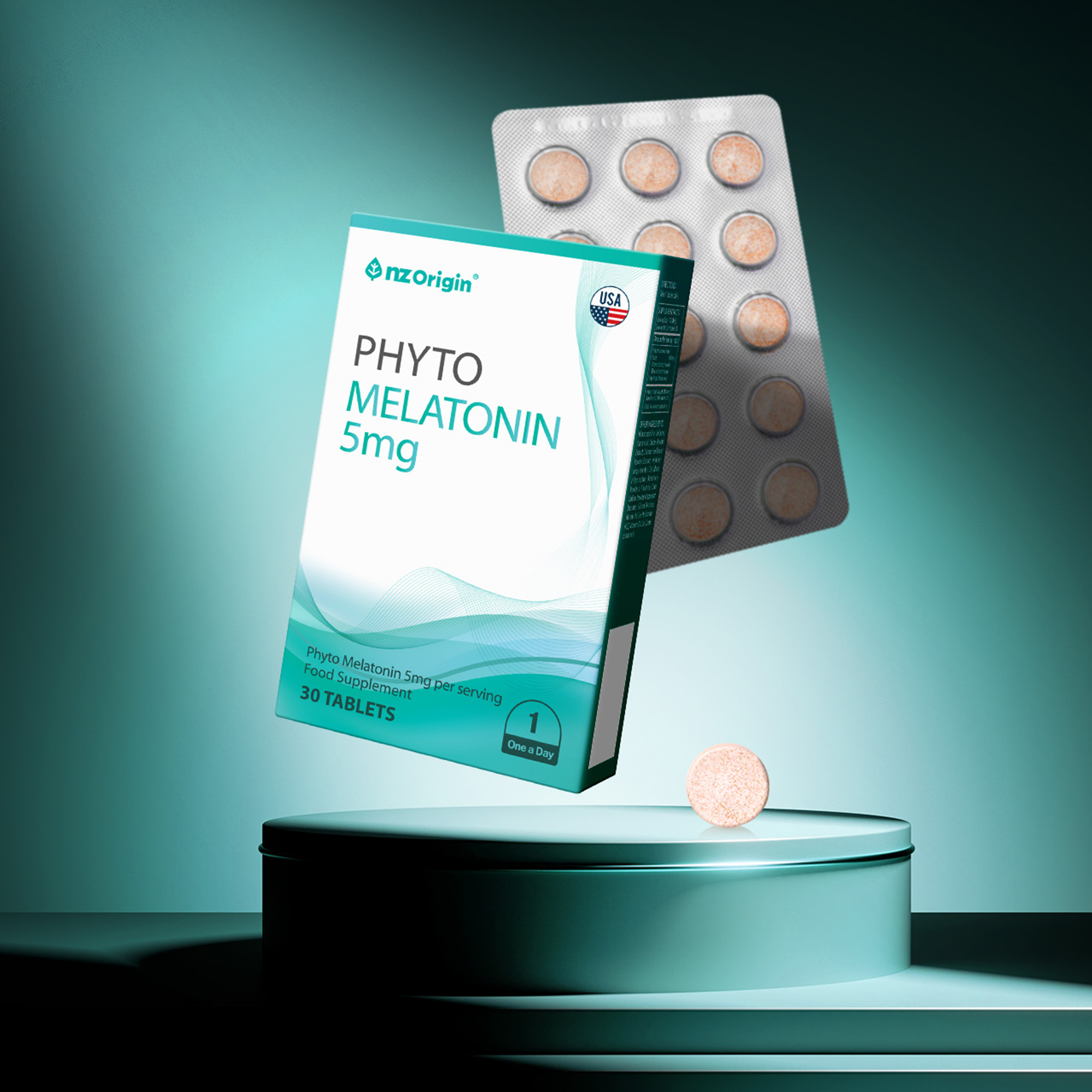 엔젯오리진 식물성 멜라토닌 5mg 테아닌 트립토판 30정, 3개 - 상세 이미지 4