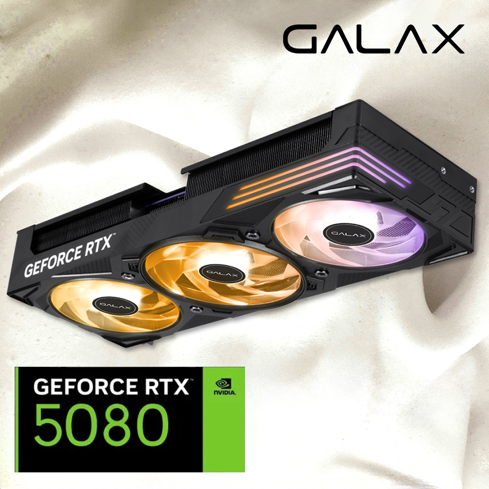 갤럭시 RTX5080 그래픽카드 EX GAMER OC D7 16GB 블랙
