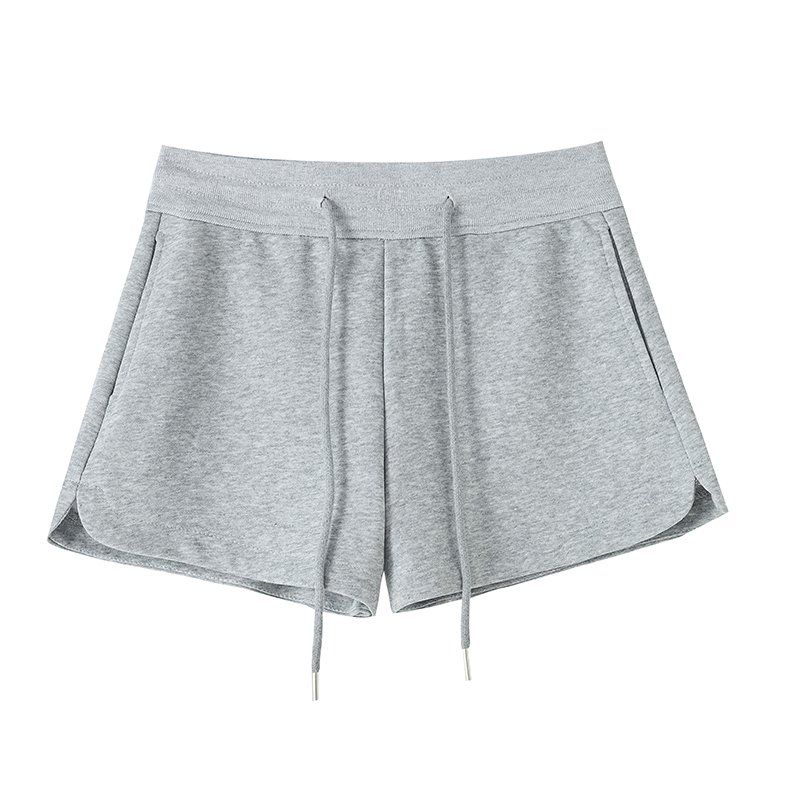 봄 여름 하이웨이스트 트레이닝 반바지 밴딩 돌핀팬츠 루즈핏 운동복 숏팬츠 - 상세 이미지 5