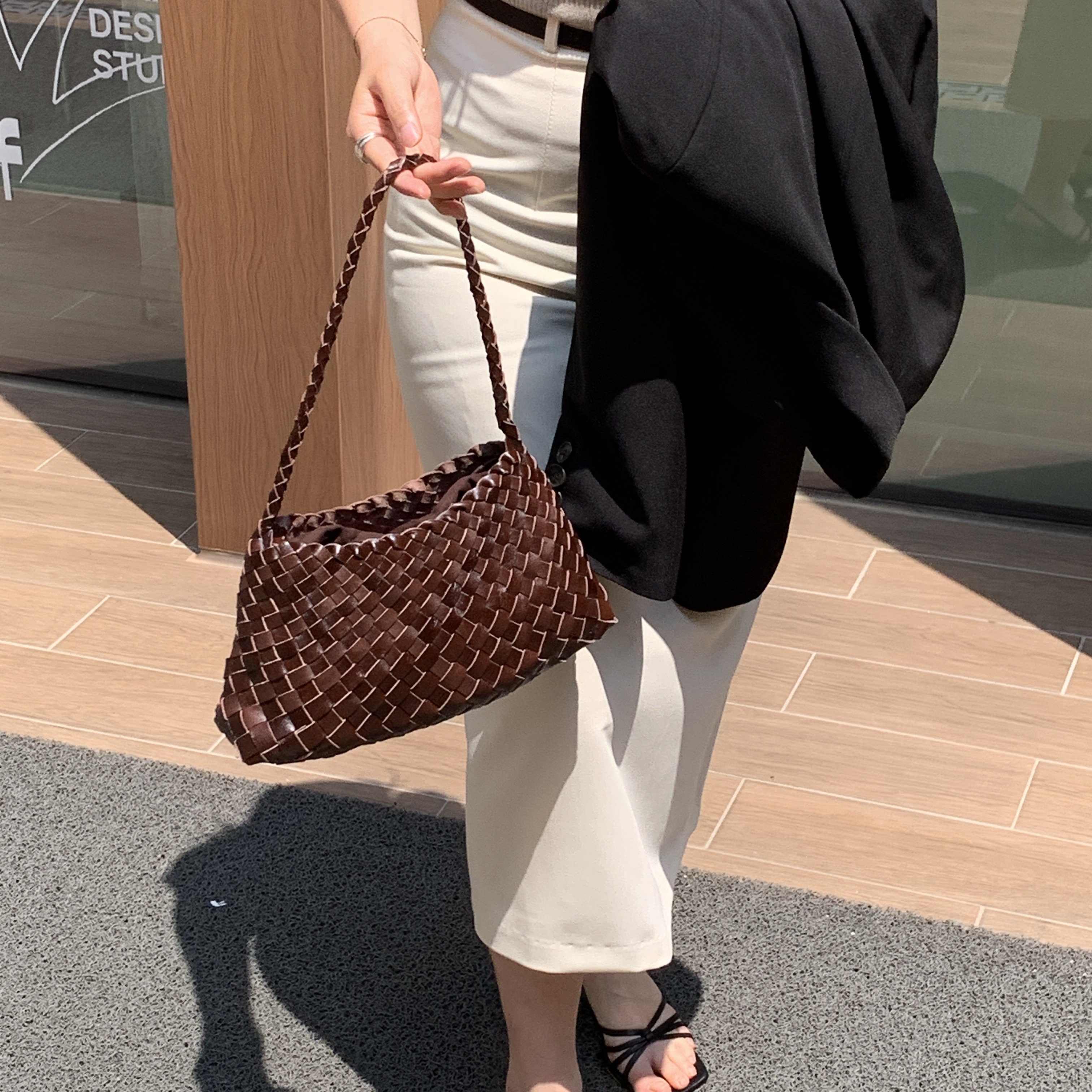 드래곤백 미니토트 소가죽라탄