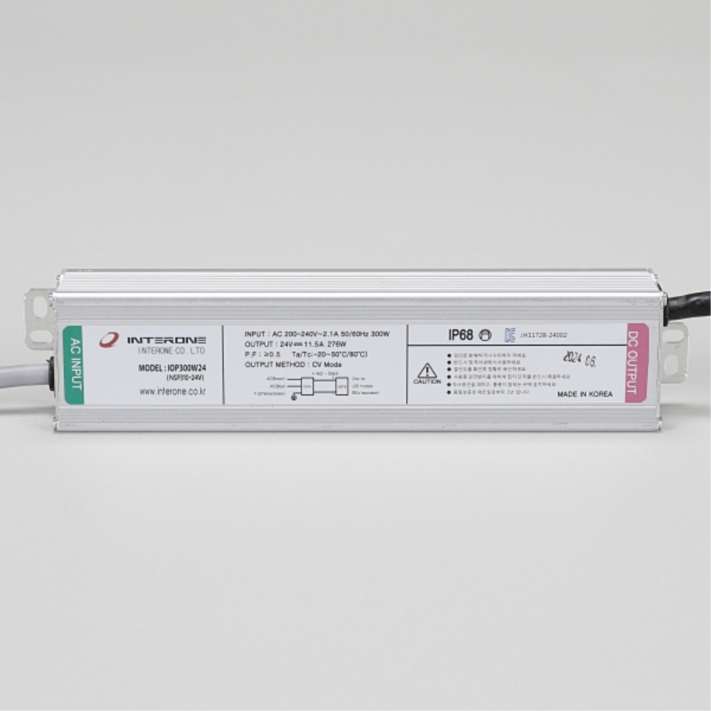 국산 LED 컨버터 SMPS DC24V 300W 방수 안정기 인터원 - 상세 이미지 2