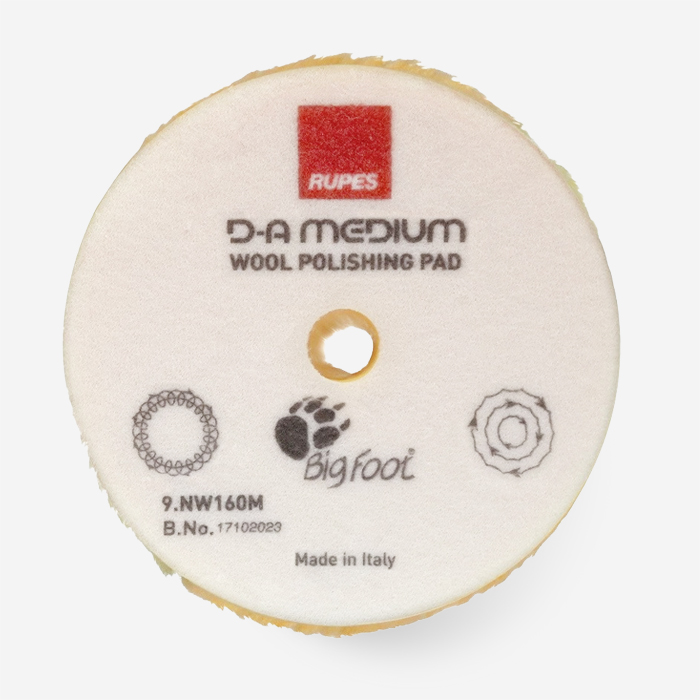 루페스 D-A 미디움 옐로우 울패드 NEW 듀얼액션용 150mm - 상품 이미지