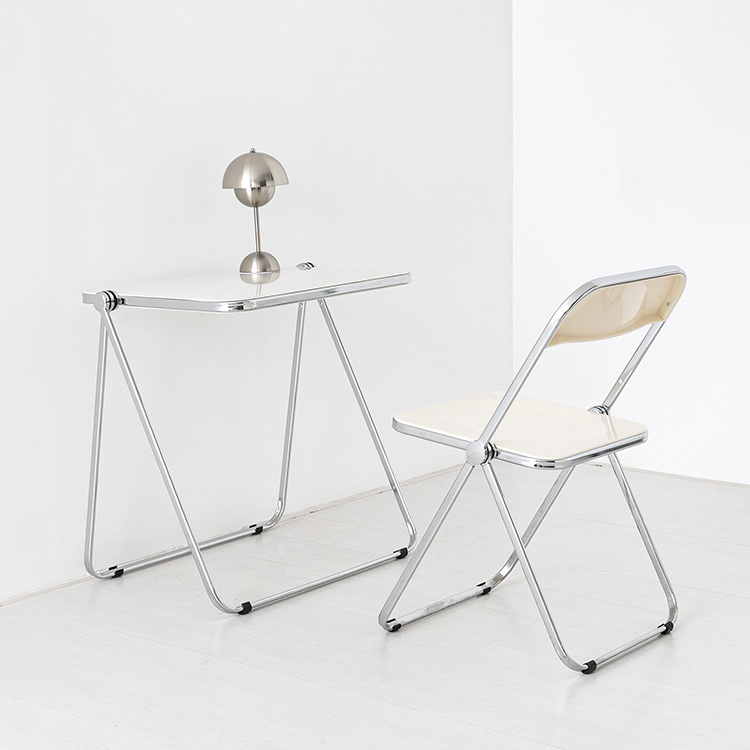 RUDAN 투명접이식테이블 아이보리 7725.3748