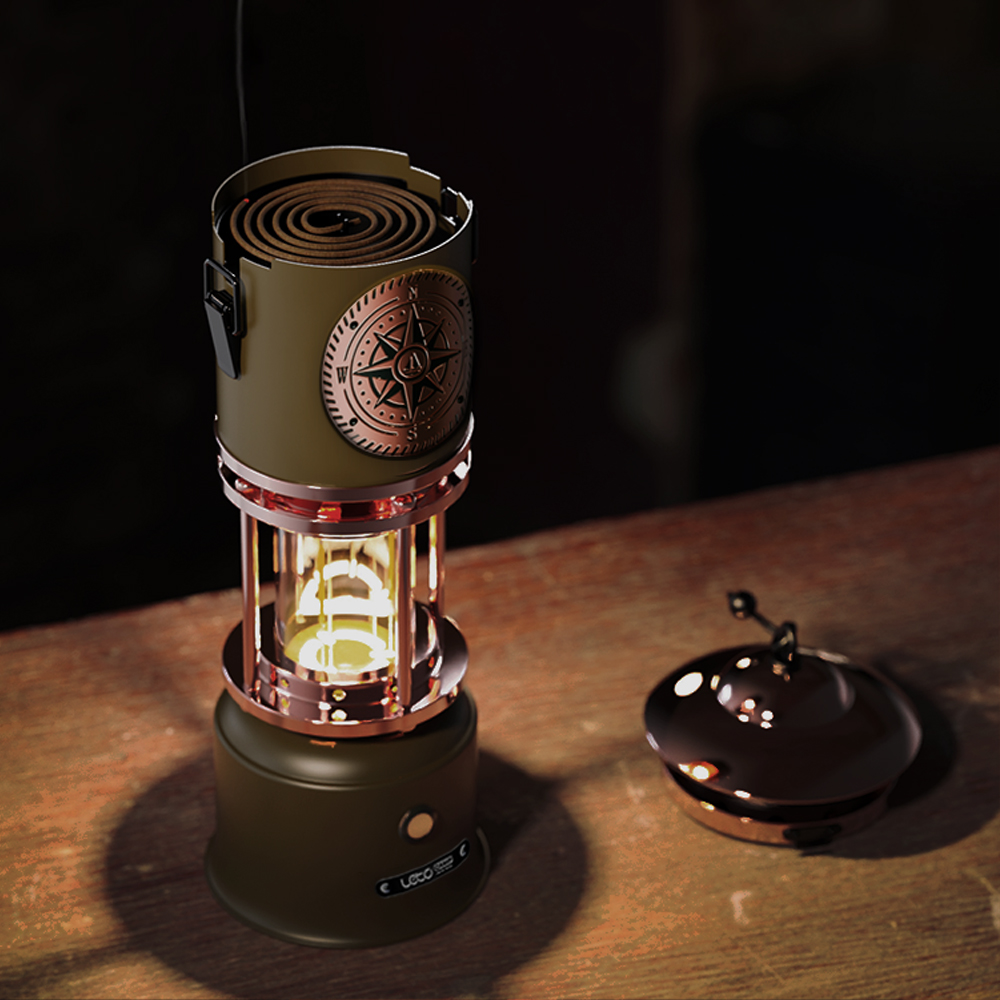 레토 캠핑랜턴 감성 황동 LED 광부랜턴 캠핑조명 LPL-MW11