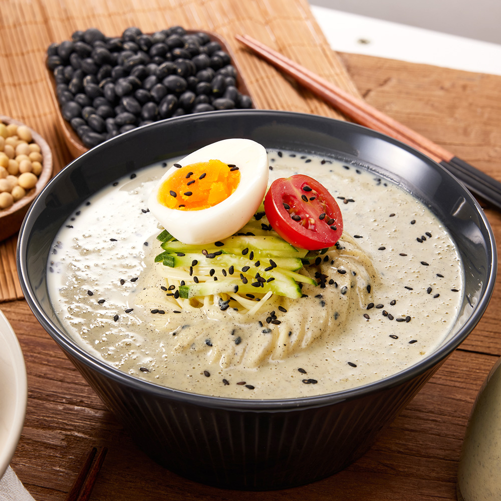 지니쿡 정말진한 콩국수 20인분(서리태 10인분+백태 10인분+치자국수) 콩국수가루 콩물 - 상세 이미지 4
